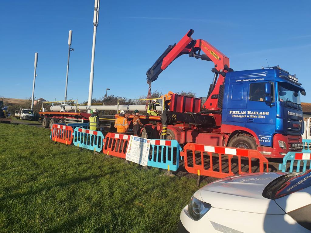 Hiab Hire: Telecoms Masts In Southern England